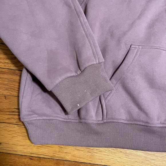 Pink Lilly Cropped Quarter Zip Hoodie - Picture 4 of 4